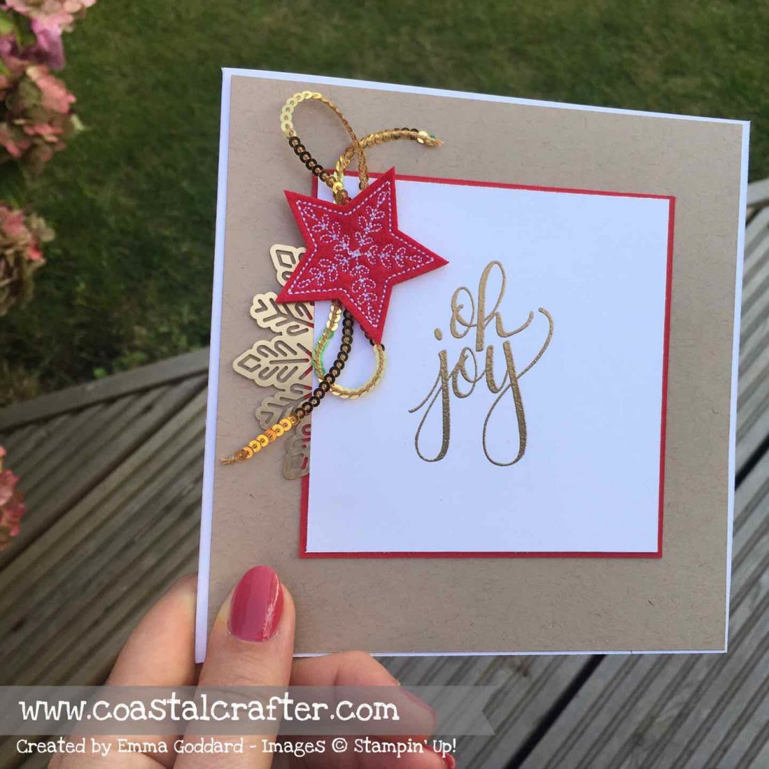 Stitched Felt Embellishments – Card 1 | Coastal Crafter