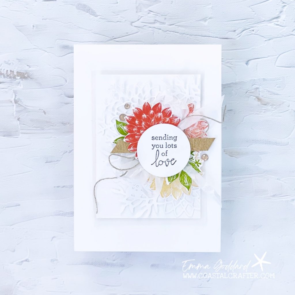 Dahlia Days Greeting Card using Stampin' Up! Products 