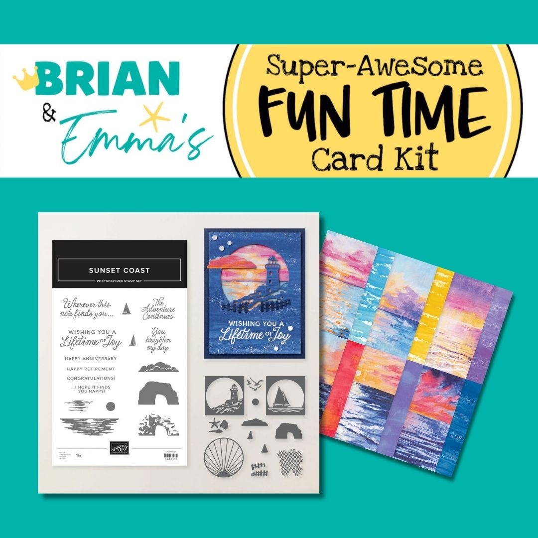 Brian & Emma's Super Awesome Fun Time Card Kit - Scenic Coast