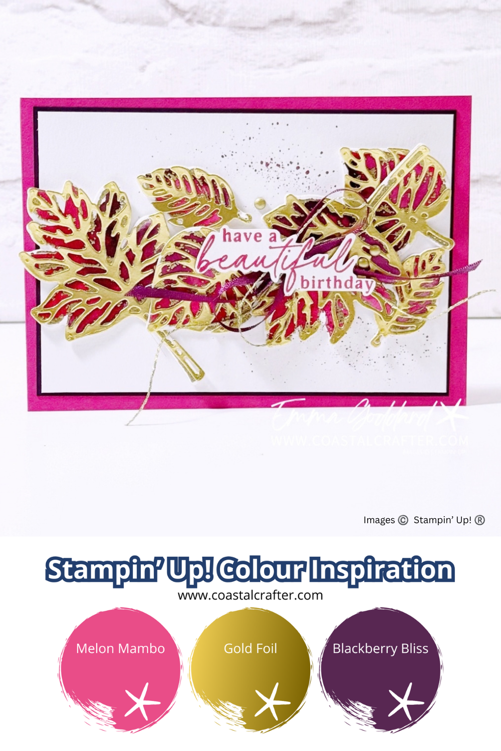 Have a Beautiful Birthday with Elegant Leaves